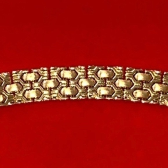 Gold bracelet super gold and gorgeous bracelet unisex solid yellow gold - Picture 1 of 15